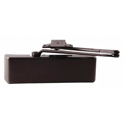 LCN Door Closer: Parallel/Std Mounting Type, Grade 1 - Heavy Duty, Bronze, 12 1/4 in Lg - Adjustable-Mount Door Closers