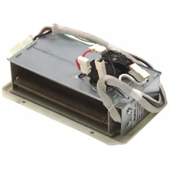 OEM replacement heating element for Whirlpool washing machines and dryers. Used to heat water to the required temperature for wash and dry cycles. Directly replaces the original component.
