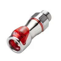 Quick Connection Coupling: Straight, 3/8 in Pipe Size, Warm Red, Quick Disconnect, Brass (MPN LQ4D30006RED)