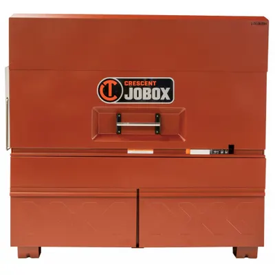 CRESCENT JOBOX 2D-682990 Piano-Style Jobsite Box with Drawers, 20 cu ft, Brown - Piano-Style Jobsite Boxes with Drawers