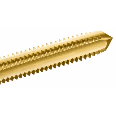 CLEVELAND Straight Flute Tap: 3/8"-16 UNC, H2 / 2B, 4 Flute, Plug Chamfer - General Purpose Hand Taps