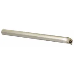 This indexable boring bar features a positive rake geometry and right-hand cutting direction, designed for internal turning operations such as enlarging holes, achieving precise diameters, and finishing bores in metalworking applications.