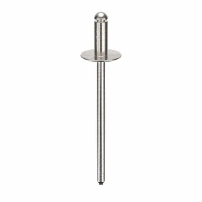 POP AVDEL Blind Rivet,1.603" L,0.122" dia,PK500: Inch, 1 39/64 in Overall Lg, 5/16 in Body Lg - Large Flange Blind Rivets