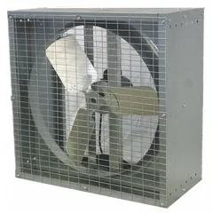 This direct-drive box exhaust fan features a 24-inch blade and a 1/2 hp Totally Enclosed Air Over motor. It operates on 115/230V AC single-phase power and ships fully assembled. Suitable for general ventilation applications such as barns, greenhouses, and livestock facilities.