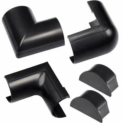 D-LINE Accessory Multipack: D-Line Maxi Raceway 2 in x 1 in (50x25mm) Item US/5FT5025B/GR - 90 Degree Elbows for Nonmetallic Single-Channel Raceways