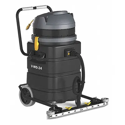 TENNANT 2184397 Heavy-Duty Wet/Dry Vacuum, 24 gal, Plastic Tank, 16 ft Hose - Heavy-Duty Vacuums