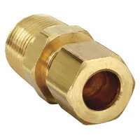 PARKER Compression Fitting Adapter: 1/2 in OD x 1/2 in Pipe Fitting Size, Compression x MNPT, 10 PK (MPN 68C-8-8)