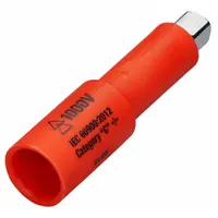 ITL Insulated Socket Extension: 3/8 in Input Drive Size, 3/8 in Output Drive Size, 3 in Overall Lg (MPN 01790)