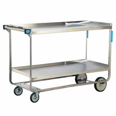 LAKESIDE Utility Cart: Open, 700 lb Max Load Capacity, 2 Shelves, 37 in Overall Ht - Open Stainless Steel Carts