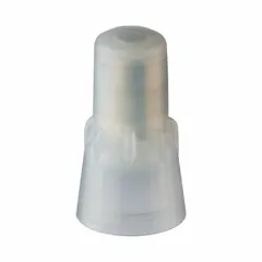 Closed-end crimp connector for terminating and insulating multiple wires in a single connection. Features clear nylon insulation and tin-plated copper contacts. Accepts wire combinations from (6) 16 AWG to (1) 8 AWG. Suitable for use in junction boxes, control panels, and electrical distribution systems.