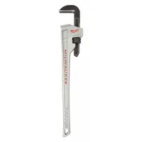MILWAUKEE Pipe Wrench: Aluminum, 5 in Jaw Capacity, Serrated, 36 in Overall Lg, Ergonomic (MPN 48-22-7236)
