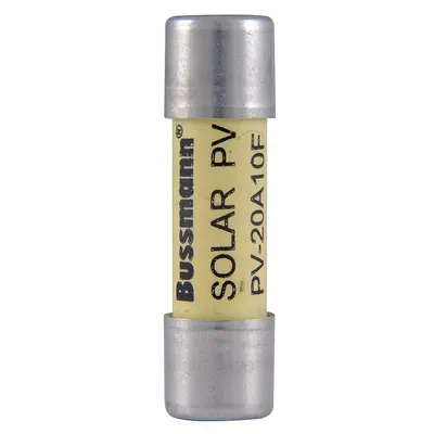 BUSSMANN PV-1A10F Fast-Acting Cylindrical Fuse, 1 A, 1000 V DC, PV-F Series - Fast-Acting Cylindrical Fuses
