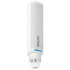 This PHILIPS LED plug-in lamp features a 4-pin G24q base and PL Horizontal form factor. It delivers 950 lumens at 4000K color temperature and is dimmable. Designed for UL Type A operation, it is suitable for use in compatible fixtures commonly found in commercial and industrial settings.