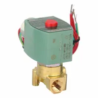 REDHAT Solenoid Valve: 2-Way, Normally Closed, 1/4 in Pipe Size, 110V AC/120V AC, High Flow (MPN 8262H022LF 120/60, 110/50)