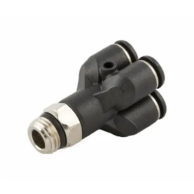 AIGNEP USA 55340-6-1/8 Nylon & Nickel-Plated Brass Tube Fitting - Nylon & Nickel-Plated Brass Tube Fittings