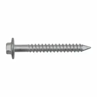DEWALT Screw Anchor: 2 1/4 in Overall Lg, 7/32 in Dia, Stainless Steel, Stalgard®, Hex, Hex, 100 PK (MPN DFM4EMF360)