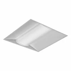 This 2 ft. x 2 ft. LED center-basket troffer delivers 4500 lumens at 3500K, consuming 39 watts. It operates on 120 to 277V AC and is designed for recessed installation in standard grid ceilings. Suitable for general ambient lighting in commercial spaces such as offices, schools, and healthcare facilities.