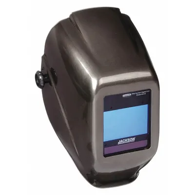 JACKSON SAFETY Welding Helmet: Auto-Darkening, 4 Arc Sensors, Black, W9 to W13 - Auto-Darkening Welding Helmets - Solid Color