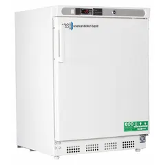 This general purpose lab freezer offers 4.2 cu ft of storage capacity with a temperature range of -25°C to -15°C. It features an auto defrost method and a right door hinge, designed for undercounter installation. Suitable for storing biological samples, reagents, and pharmaceuticals in clinical, research, and pharmacy settings.