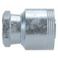 PARKER Hydraulic Crimp Fitting: Steel x Steel, Straight, -20 For Hose Dash Size, Female x Genderless (MPN 1CA43-35-20)