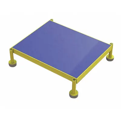 TRI-ARC Adjustable Height Work Platform: 8 in Platform Ht - Max, 19 in Platform Wd - Cushioned Adjustable-Height Single-Step Platforms
