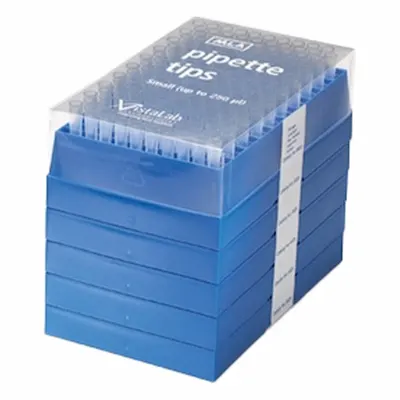 CELLTREAT Pipette Tip: Non-Sterile, 250 ul Capacity, Preconfigured Rack, No Filter - Non-Strerile Pipette Tips