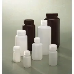 APPROVED VENDOR 250 mL HDPE Narrow Mouth Round Lab Bottle, Natural, 24-410 mm Screw Closure, Unlined