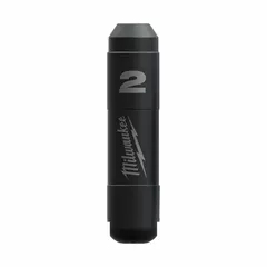 Thread-mount replacement head for concrete vibrators. Overall length 8 9/10 in, overall width 2 in. Used to consolidate freshly poured concrete, removing air pockets and ensuring uniform density in slabs, foundations, and structural pours.