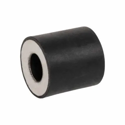 JW WINCO Reinforced Through-Hole Rubber Bumper: Cylindrical, Natural Rubber - Plain Bore Vibration-Isolating Mounts