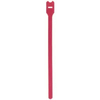 PANDUIT Hook-and-Loop Cable Tie: 12 in Lg, 3.20 in, 0.75 in Wd, Nylon, Maroon, 10 PK (MPN HLSP3S-X12)