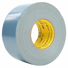 This blue duct tape features a polyethylene coated cloth backing and a rubber adhesive, designed for outdoor use. It provides clean removal from most surfaces, suitable for temporary holding, sealing, and bundling in construction, maintenance, and event applications.