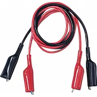 FIELDPIECE Test Leads: Black/Red Electrical Current Color, Alligator Clip, 3 1/2 ft Lg, Vinyl (MPN ADA2)