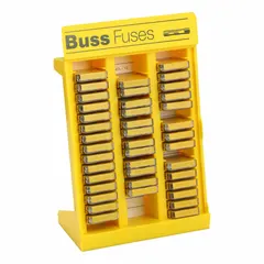 Glass fuse kit containing AGC series fuses with current ratings from 0.5 A to 20 A. Suitable for protecting circuits in electrical systems, machinery, and control panels. No tool included.