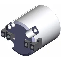 Two-finger parallel gripper from the MHS2 series with a 4 mm stroke length. Operating pressure range of 29 psi to 87 psi. Suitable for automated pick-and-place, assembly, and material handling applications in pneumatic systems.