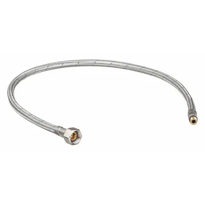 AMERICAN STANDARD Supply Hose: Steel, 24 in Overall Lg, 1/2" Sprayer Connection Size - Faucet Sprayer Hoses