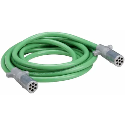 GROTE UltraLink ABS Power Cord: Die-Cast Plugs, 20 ft Wire Lg, 20 ft Overall Lg - Fleet and Vehicle Maintenance
