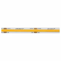 This 24V DC, 5W dimmable LED tape light delivers 421 lumens at 3500K white light. With a maximum run of 16.4 ft and a top-bend design, it is suited for accent and task lighting in under-cabinet, cove, and display applications. The spool includes the LED light strip.
