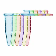 Approved Vendor Microcentrifuge Tube, Polypropylene, 0.5 mL, Conical Bottom, Assorted Colors, C2007-AST