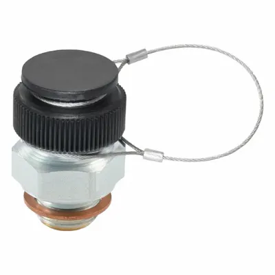 JW WINCO Fluid Drain Valve with Tethered Cap - Fluid Drain Valves with Tethered Cap