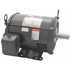 Open drip proof (ODP) 3-phase AC motor with C-face and rigid base mounting. Rated 3 hp, 1770 RPM at 60 Hz, 230/460V AC, full load current 4.0/2.0 A. Suitable for pumps, fans, conveyors, and compressors in clean, dry environments.