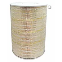 This round/oval engine air filter features an axial seal and an 11/16 in inside diameter. It is designed for use in Cummins vehicles to remove airborne contaminants from intake air, protecting engine components