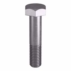 Grade B8M heavy hex bolt with 5/8"-11 thread size, plain finish. Meets ASTM A193 material standards and ASME B18.2.1 dimensional standards. Supplied in small pack without nut. Used in structural bolting applications requiring corrosion-resistant fasteners.