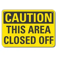 Reflective Authorized Personnel Caution Sign: Aluminum, Mounting Holes Sign Mounting, Engineer Grade (MPN LCU3-0265-RA_14x10)