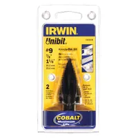 IRWIN Step Drill Bit: 7/8" to 1-1/8", Black Oxide Cobalt, 3-Flats Shank (MPN 10239cb)