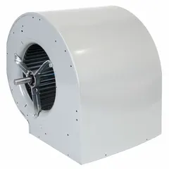 Replacement blower for HVACR ventilation systems. Moves air for exhaust, supply, or process cooling in commercial and industrial facilities. Consult the technical datasheet for airflow, voltage, and mounting dimensions.
