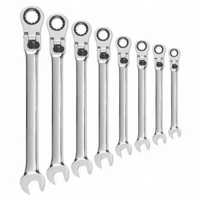 GEARWRENCH 85798 SAE 12-Point Ratcheting Combination Wrench Set - SAE 12-Point Ratcheting Combination Wrench Sets