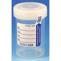 GLOBE SCIENTIFIC Airtight Jar: 3 fl oz Capacity - oz, 90 mL Capacity - mL, Sterile, Polypropylene (MPN 6220)