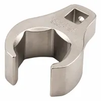 TEKTON Crowfoot Wrench: Steel, Satin Nickel, 3/8 in Drive Size, 1 in Head Size, 6 Points (MPN WCF15225)