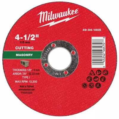 MILWAUKEE 49-94-1905 Cut-Off Wheel - Cut-Off Wheels for Concrete & Masonry
