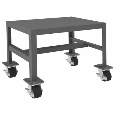 DURHAM MFG Work Table: Fixed Ht, Steel, 24 in x 18 in - Steel-Top Mobile Worktables
